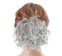 Curly Messy Bun Extension - Synthetic Drawstring Updo Hairpiece For Wedding | Quick & Secure Drawstring Fit - Features An Adjustable Drawstring And Hidden Comb System That Securely