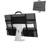 CURMIO Borsa da Viaggio per Computer Desktop Apple 27 "iMac, Custodia Protettiva per Monitor Custodia Antipolvere con Manico in Gomma per Schermo iMac 27" e Accessori, Grigio