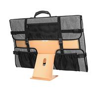 CURMIO Borsa da Viaggio per Computer Desktop Apple iMac da 24", Copertura Antipolvere per Schermo del Computer con Manico in Gomma e Tasche, Grigio (in Attesa di Brevetto)