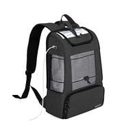 CURMIO Borsa da viaggio per concentratori di ossigeno portatili, zaino universale POC con pannelli in rete per la traspirazione, compatibile per unità Inogen, Oxygo, Caire, nero