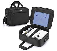 CURMIO Borsa per proiettore con scomparto separato per il computer portatile, Borsa da Videoproiettore compatibile con la maggior parte dei proiettori principali, solo borsa, Nero