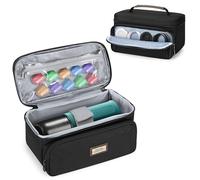 CURMIO Borsa Trasporto per Macchina da Caffè Espresso Elettrica Portatile, Custodia da Viaggio per Caffettiera Compatibile con OutIn Nano/WACACO Minipresso GR/AeroPress Go, Nera