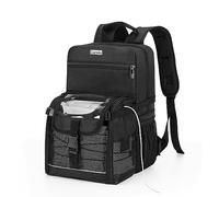 CURMIO Zaino da viaggio compatibile con le unità Inogen, OxyGo e Caire, Borsa portatile per concentratori di ossigeno con scomparto di stoccaggio, Nero (Solo Borsa)