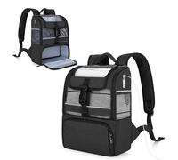 CURMIO Zaino per Ossigeno Portatile, Borsa da Viaggio per Concentratore di Ossigeno Compatibile con Rhythm Healthcare P2 P2-E6 P2-E7, Solo Borsa, Nera