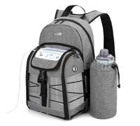 CURMIO Zaino portatile per concentratore di ossigeno, borsa da trasporto POC compatibile con unità Inogen, OxyGo e Caire, solo borsa, Grigio (in Attesa di Brevetto)