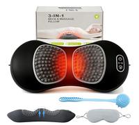 Curosleep - Cuscino originale Curosleep, massaggiatore a tripla fusione, cuscino Curo Sleep, schiena Curosleep, massaggiatore ergonomico per la parte bassa della schiena, nero