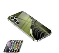 Curranets Fish Scale Hard Case, Curranet Fish Scale Mobile Phone Case, Fishs cale Mobile Phone Hard Cases, Suitable For Samsung S24 S23 S22 Series (Gress green,S24U)