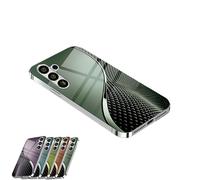 Curranets Fish Scale Hard Case, Curranet Fish Scale Mobile Phone Case, Fishs cale Mobile Phone Hard Cases, Suitable For Samsung S24 S23 S22 Series (Green,S24U)