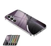 Curranets Fish Scale Hard Case, Curranet Fish Scale Mobile Phone Case, Fishs cale Mobile Phone Hard Cases, Suitable For Samsung S24 S23 S22 Series (Purple,S24U)