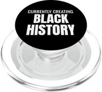 Currently Creating Black History Bold Statement Tee PopSockets PopGrip per MagSafe