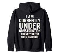 Currently Under Construction Get Well Soon Felpa con Cappuccio