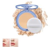 Currentlye Polvo Compacto, Gagk Matte Pressed Powder, Matte Wet And Dry Powder, Polvo Compacto Mate, Oil Control Flawless Makeup Setting Powder (#02 Natural Beige)