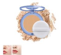 Currentlye Polvo Compacto, Gagk Matte Pressed Powder, Matte Wet And Dry Powder, Polvo Compacto Mate, Oil Control Flawless Makeup Setting Powder (#03 Pure Beige)