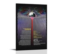 Currents by Tame Impala, poster su tela, decorazione classica, impermeabile, impermeabile, universale, decorazione artistica da parete, idea regalo per amici e insegnanti, 40 x 60 cm, con cornice
