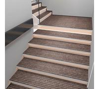 Curry,30x120cm,Antiscivolo per Tappeti Gradini Scala Interne 4Pcs,Tappeto Antiscivolo per Scale Esterne,Copri Gradini per Scala Marmo,Fondo in Gomma Antiscivolo