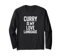 Curry is My Love Language Fun Food Design for Men Women Maglia a Manica