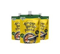CURRYiT Ginger Garlic Paste, 450g (15.8 Ounce, Pack of 3) No Preservatives | Homemade Taste & Quality | Fresh & Pure Ingredients | Thick & Coarse Texture | Non-GMO | Indian Origin