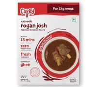 CURRYiT Instant Kashmiri Rogan Josh Curry Paste Just Add Lamb, Chicken, Eggs Ready in 15-30 Mins Serves 4-6 Made with Ghee No Preservatives Ready to Cook Indian Cooking Sauce, 250 gm