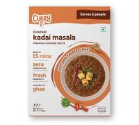 CURRYiT Ready to Cook Punjabi Kadai Masala Mutton Curry, Chicken Curry and Fish Curry Paste, Serves 4-6 Made with Ghee Ready in 15 Mins No Preservatives Gluten-Free, 250 gm