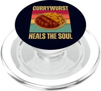 Currywurst Guarisce L'anima Divertente Retrò Tedesco Cibo Gioco di parole Foodie PopSockets PopGrip per MagSafe