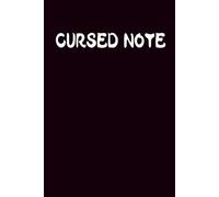 Cursed Note - 6" x 9" Hardcover Matte Notebook with 100 Lined Pages: Dark Aesthetic Journal for Writing, Sketching, and Creative Ideas | Gothic Stationery for Horror Lovers, Writers, and Artists