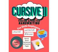 Cursive 2: Handwriting and Trace Practice Workbook for Kids: Sight Words, Numbers, Farm Animals, Emotions, Affirmations & Questions | Perfect for Homeschoolers, Teachers & Parents