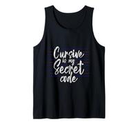 Cursive Is My Secret Code Scrittura di Calore - Canotta