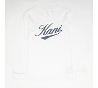 Cursive Varsity Longsleeve Junior bianco 158/164