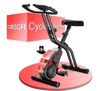 CURSOR cyclette da casa pieghevole Ergometer, cyclette pieghevole 5-in-1 con Resistenza Magnetica a 16 Livelli, cyclette per casa Bici da Camera con Sedile Comodo, Massimo 136kg