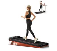CURSOR Tapis Roulant con Inclinazione 15%, Tapis Roulant Salvaspazio Elettrico 1-8KM/H, Walking Pad con Motore Silenzioso da 2,5 HP e Tripla Ammortizzazione, Max. Carico Massimo 136KG