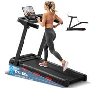 CURSOR Tapis Roulant con Inclinazione 18% Automatica, 12KM/H, Max 160KG