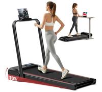 CURSOR Tapis Roulant Pieghevole Inclinabile 12KM/H, Walking Pad Pieghevole Inclinabile 3 in 1 con Motore Silenzioso Migliorato da 2.5HP, Capacità di Carico Max 136KG