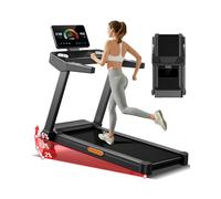 CURSOR Tapis Roulant Salvaspazio con 16% Pendenza, 14KM/H Tapis Roulant Elettrico Pieghevole con Cardiofrequenzimetro, 3.5HP Tapirulan da Casa con Display LED, Carico massimo di 180 kg, Portatile
