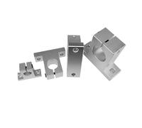 Cursore del supporto 'asse ottico Supporto verticale del sedile Cuscinetto SK30 Staffa in alluminio Asta lucidata(4PCS)