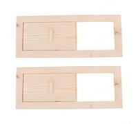Cursore di ventilazione per sauna in tossicodifica a grana naturale compatibile con dimensioni standard di apertura 34 x 13,5 cm (2 pezzi)
