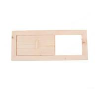 Cursore di ventilazione per sauna in tossicodifica a grana naturale, compatibile con dimensioni standard di apertura 34 x 13,5 cm (1 pezzo)
