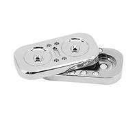 Cursore Magnetico del Fidget, cursore della Carta di Spinta del Poker del Metallo del Fidget, Giocattoli del Fidget dell'adulto dell'EDC ADHD Autism del Rilievo sensoriale (d'Argento)