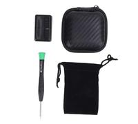 Cursore per carte push in metallo Lega di zinco Giocattolo di decompressione antistress Posizione infinita Formato tascabile Cursore per punta delle dita per adulti Rilassamento (Nera)