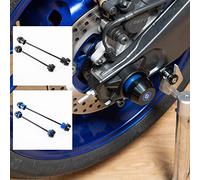 Cursore ruota anteriore anteriore moto per YZFR7 Cursore forcella per asse in alluminio Protezione ruota Crash Pad Cursore An-ti Fall Fame per YZF R7 YZF-R7 2021 2022 2023 (Blu)