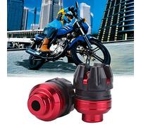 cursori del telaio forcella adatto per 1 Pair Aluminum CNC Motorcycle Scooter Front Fork Frame Sliders Crash Protector(red)