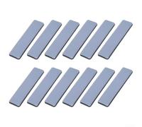 Cursori per moquette e mobili, 12 pezzi, resistenti, 15 x 75 mm | Materiale PTFE, per una scorrevolezza silenziosa e scorrevole, riduce il rumore, supporto resistente