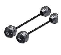 Cursori Per Telaio Compatibile Con Ducati Per Multistrada Per V2 Per V4 Accessori Per Motociclette Forcella Anteriore Posteriore Slider Assale Protezione Antiurto Tappo Accessorio(Titanium,Front Rear)