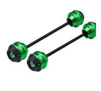 Cursori Per Telaio Compatibile Con MT-03 Per MT-25 2015 2016 2017 2018 2019 2020 2021 2022 2023 2024 Moto Anteriore Posteriore Ruota Forcella Scorrevole Asse Incidente Caduta(Green,Front Rear)