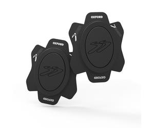 CURSORI PER TUTA IN PELLE 'ROK OVAL' - OVALE NERO (SET)