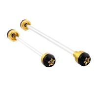Cursori Telaio Compatibile Con Benelli BN 600 2013 2014 2015 2016 2017 2018 2019 Slider Protezione Forcella Anteriore Posteriore Ruota Scorta Moto Accessorio Protezione Ruota Scorta In Caso(Yellow)