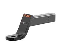 CURT 45060 Class 3 Trailer Hitch Ball Mount, Fits 2-Inch Receiver, 7,500 lbs, 1-Inch Hole, 4-Inch Drop, 2-Inch Rise, Gloss Black Powder Coat