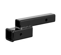 CURT 45797 Trailer Hitch Adapter, 2-Inch Receiver, 2-in Drop or Rise, 7,500 lbs, Gloss Black Powder Coat