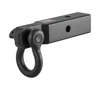 CURT 45832 D-Ring Shackle Mount Trailer Hitch, Fits 2-Inch Receiver, 13,000 lbs, CARBIDE BLACK POWDER COAT