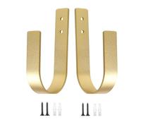 Curtain Holdbacks - 2 Piece U Shape Metal Drapery Tiebacks, Wall Mounted Curtin Hooks, Modern Window Curtin Holders, Durable Decorative Curtain Tie Back Set | Elegant Window treatmet Accessory for li
