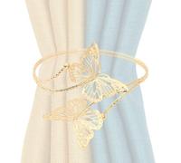 Curtains Tiebacks - Butterfly Curtain Clips, Metal Butterfly Hollow Drapery Tiebacks, Artistic Curtains Holdbacks | Window Curtain Decorative Buckle, Home Accessories For Home, Office, Cafe, Balcony